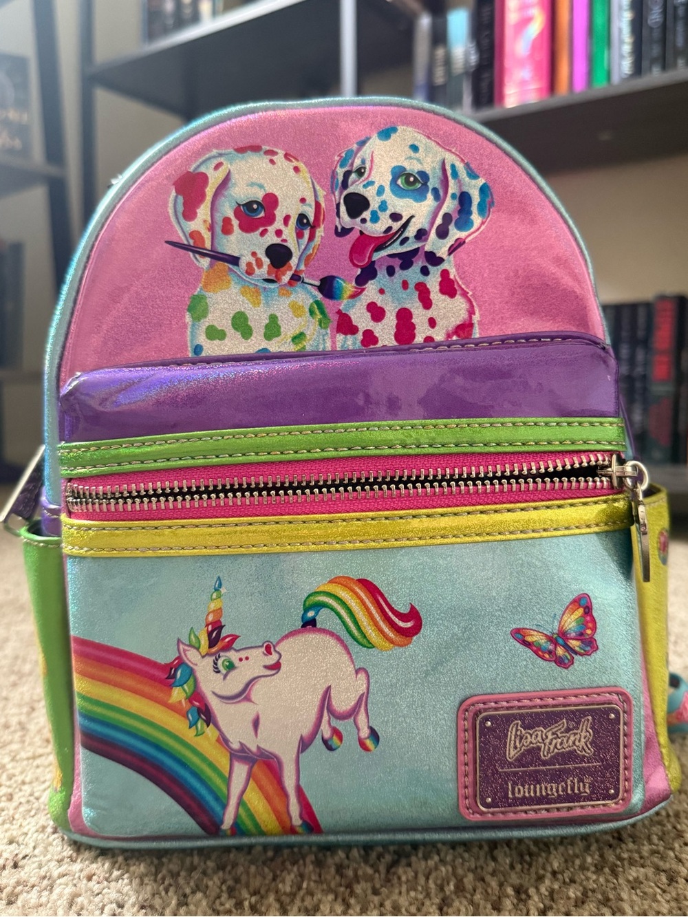 Lisa Frank x Loungefly backpack